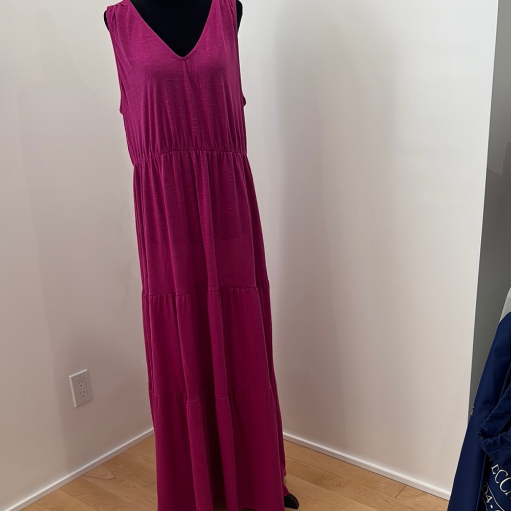 Joe Fresh New Magenta Pink Summer Maxi Dress